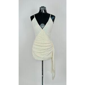 Klesis Ivory Sequin Dress